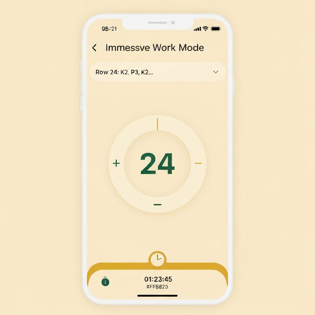 HoneyLoop work mode with pattern and counter